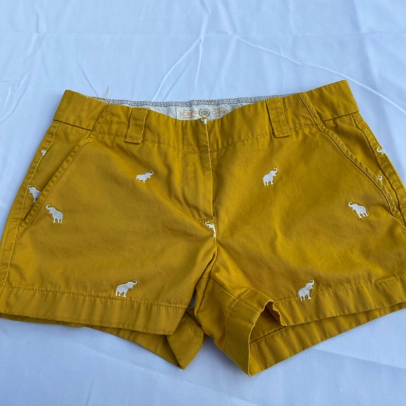 J. Crew Embroidered Elephant Critter Shorts 2 - Picture 3 of 9